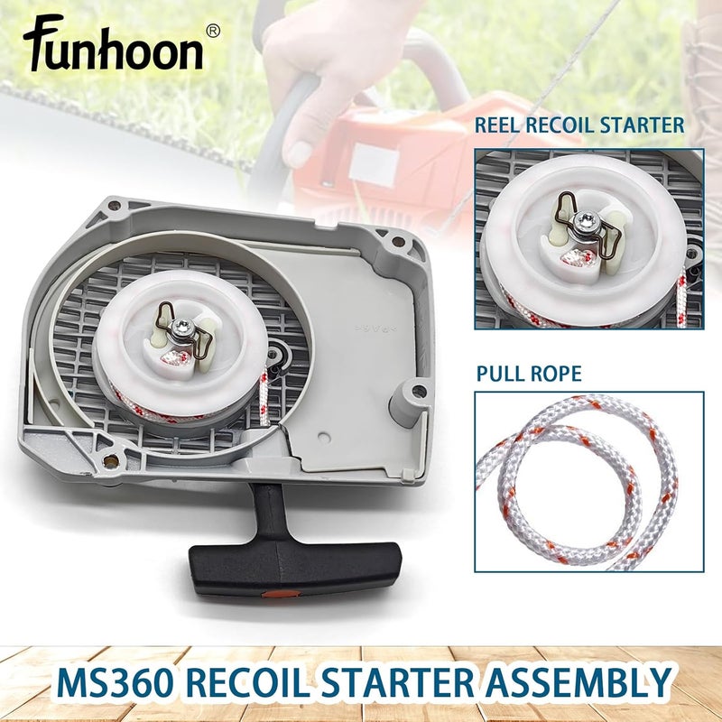 Funhoon 1125 080 2105 Recoil Starter Assembly for Stihl 034 036 MS340 MS360 Chainsaws Pull Start Assembly - Image 5